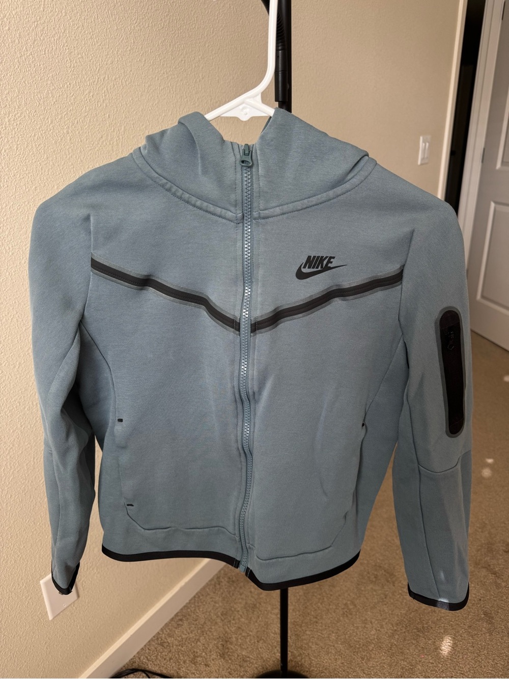 Nike Tech Kid’s Slate Blue Full-Zip Hoodie